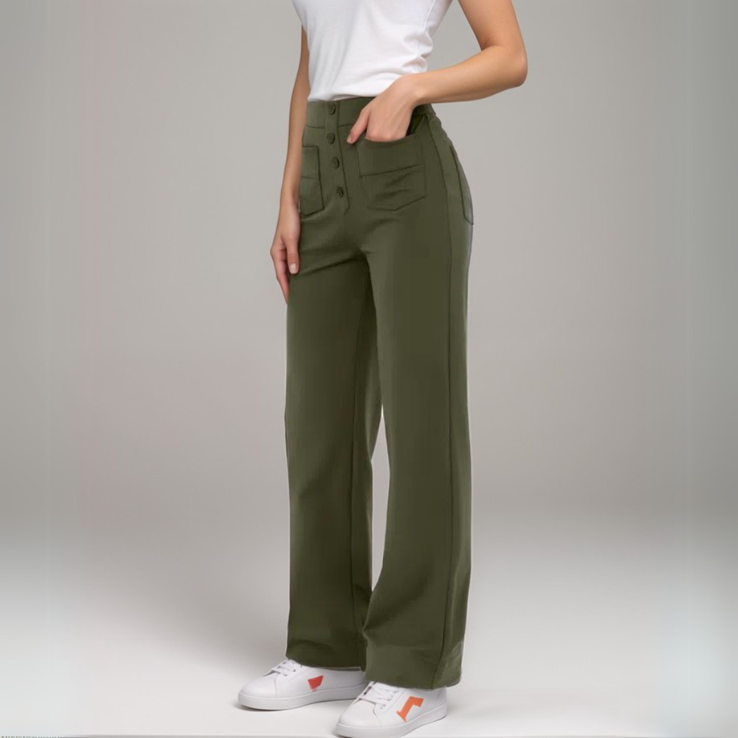 Lara | Elastische Hose mit hoher Taille | 2+1 GRATIS
