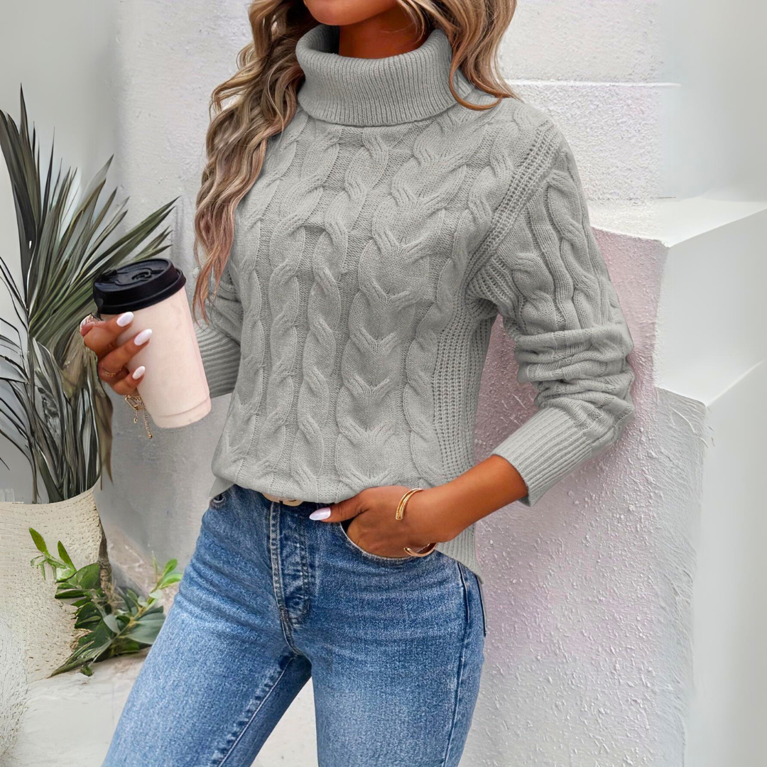 Eden | Warmer Baumwoll-Rollkragenpullover