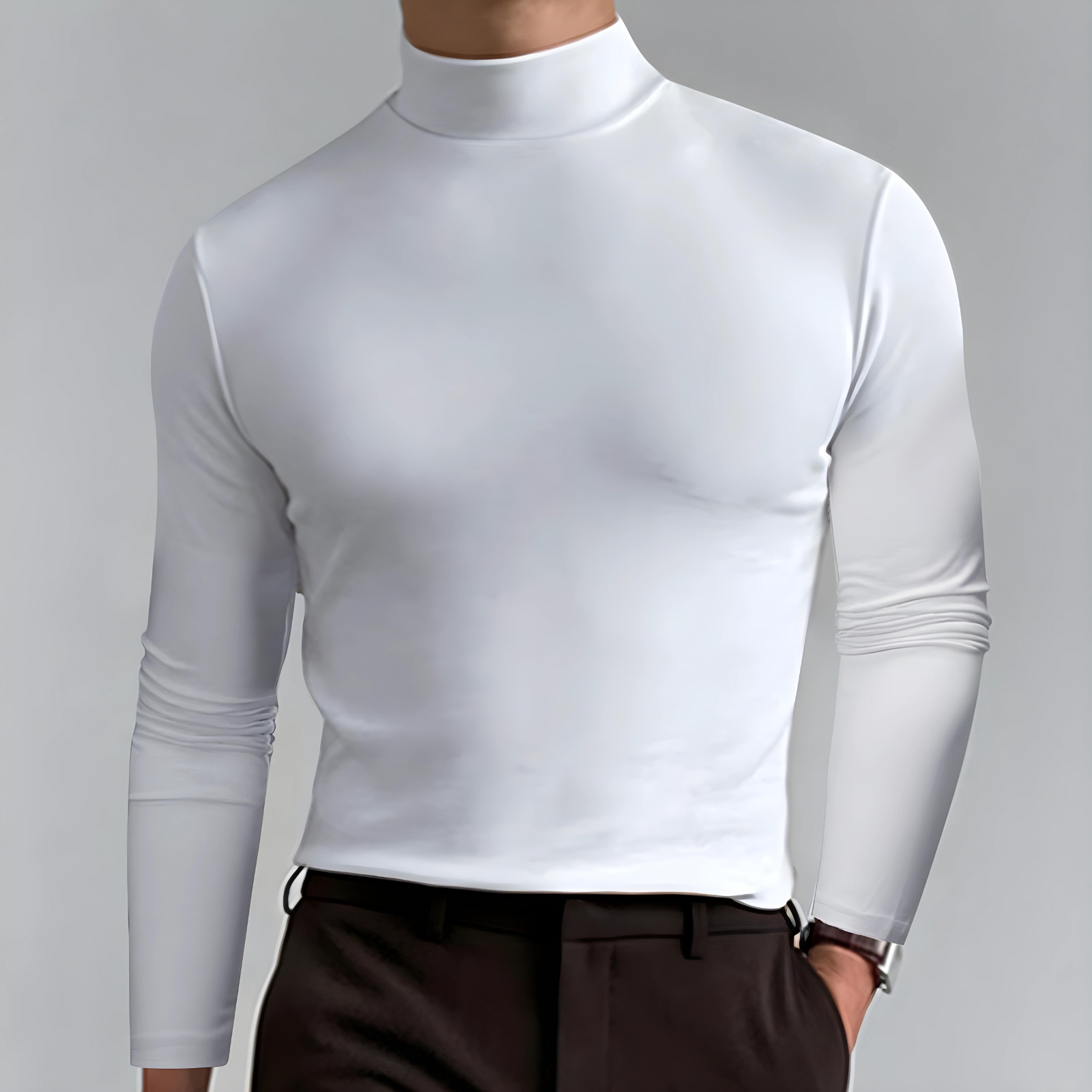 Vincent - Hochgeschlossener Herren Pullover