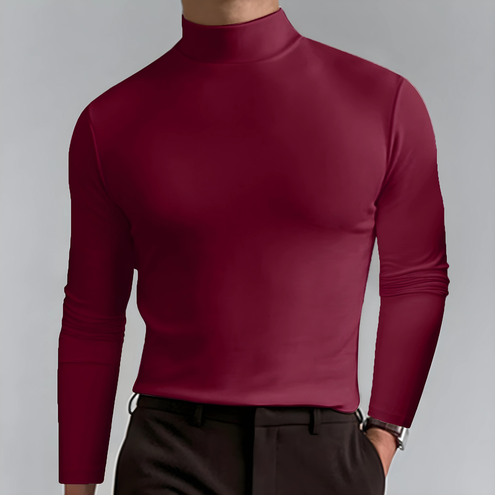 Vincent - Hochgeschlossener Herren Pullover