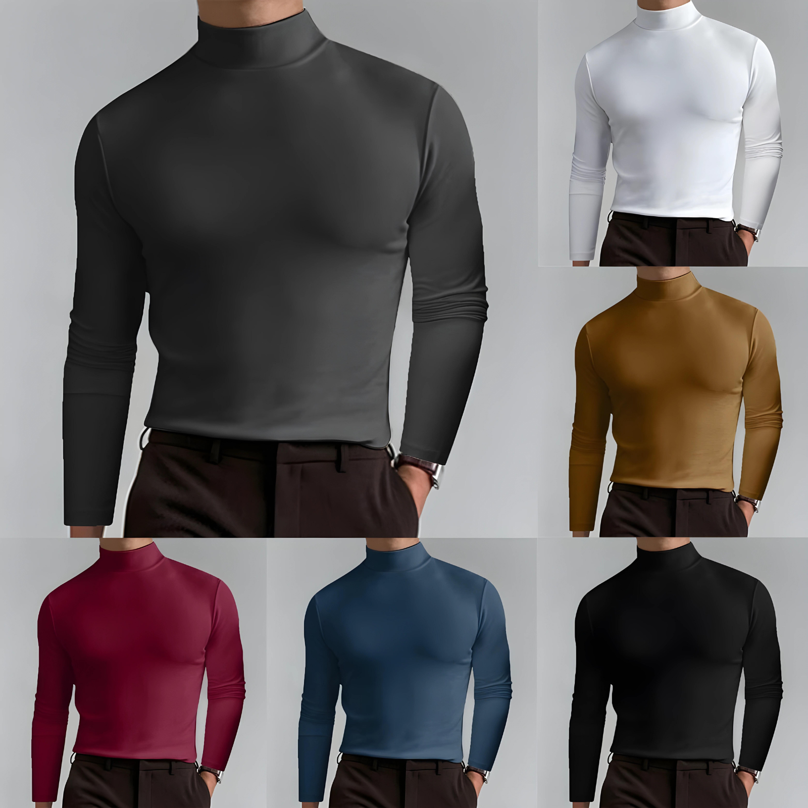 Vincent - Hochgeschlossener Herren Pullover
