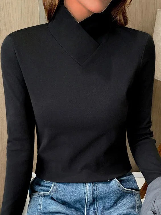 Lusina | Eleganter Rollkragenpulli mit hohem Kragen
