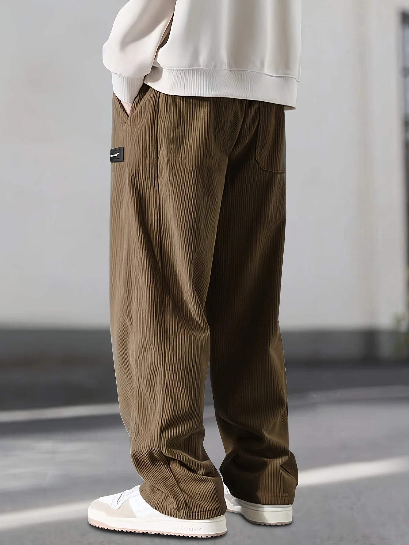 Herren Cordhose – Dehnbar, Kordelzug & Taschen