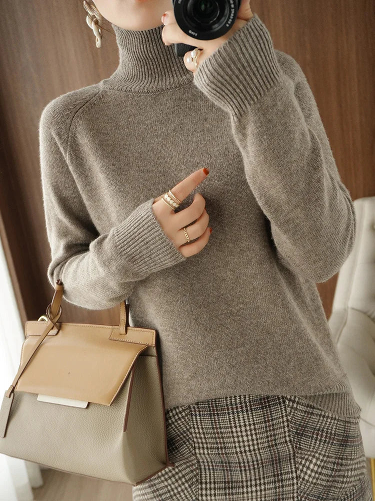 Addison | Extrafeiner Merino-Rollkragenpullover