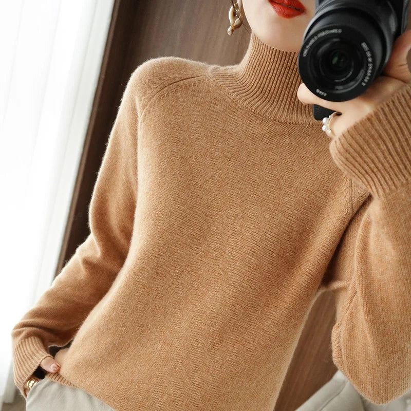Addison | Extrafeiner Merino-Rollkragenpullover