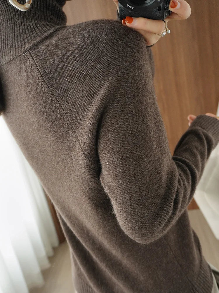 Addison | Extrafeiner Merino-Rollkragenpullover