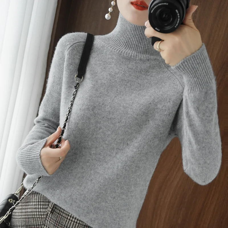 Addison | Extrafeiner Merino-Rollkragenpullover