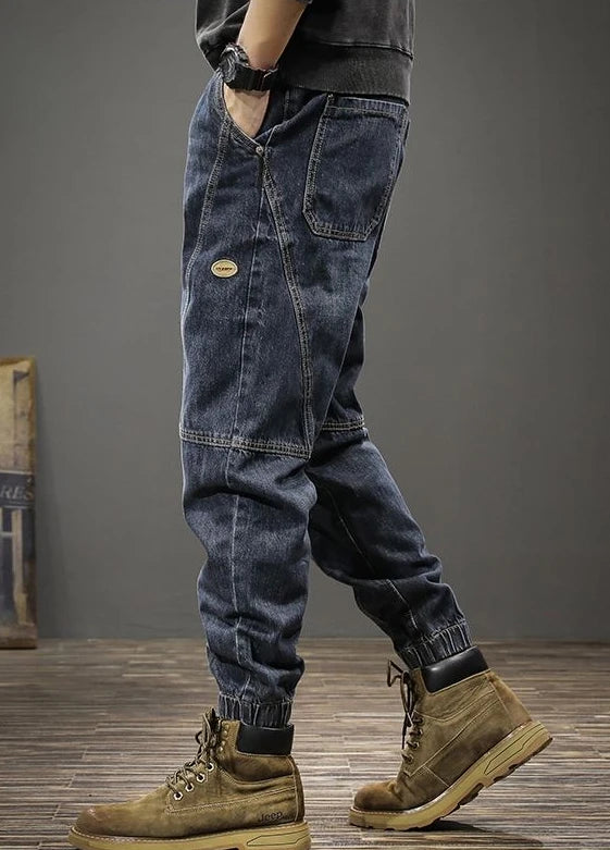 Herren Weite Vintage-Jeans