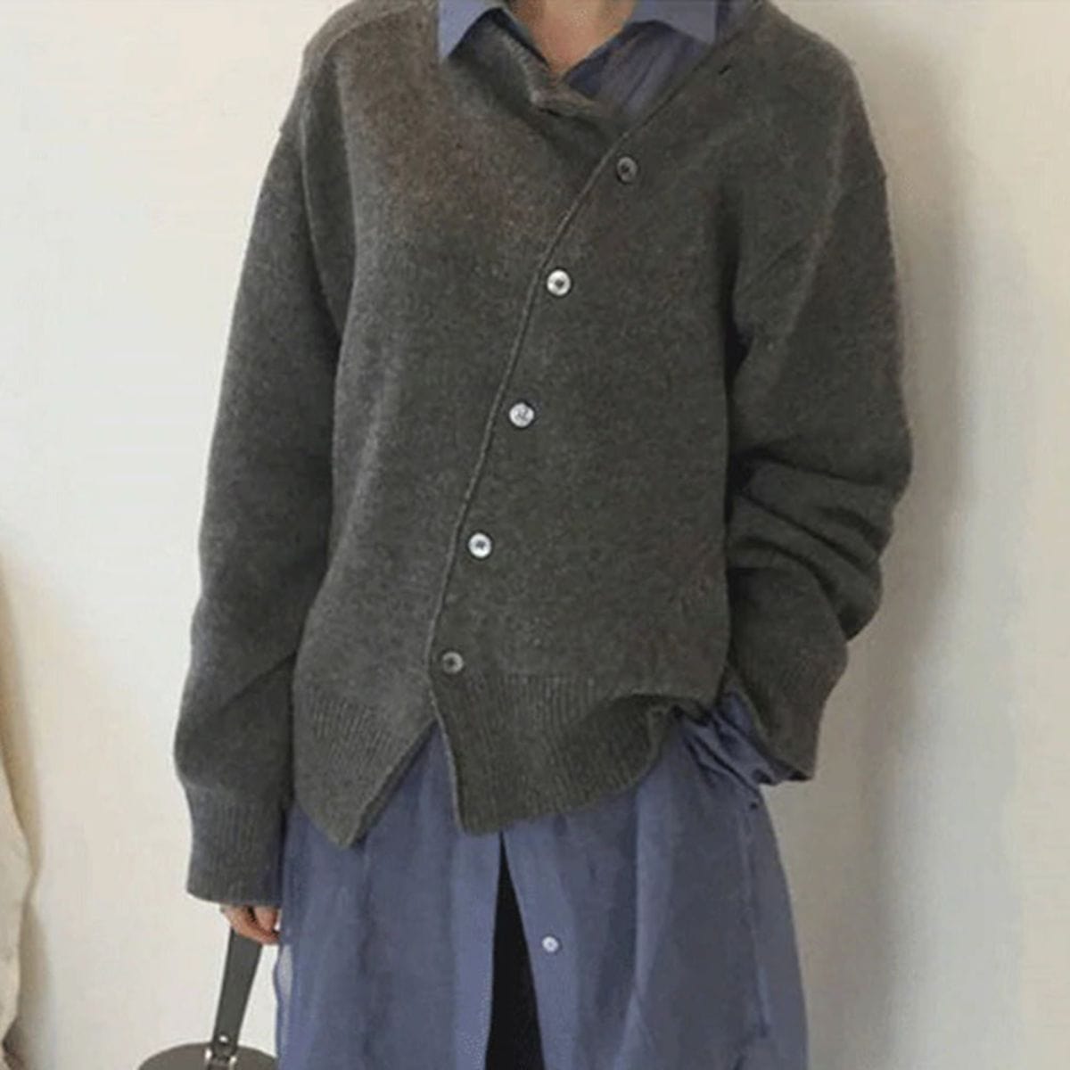 Bequeme Jacke mit Knopfdetails