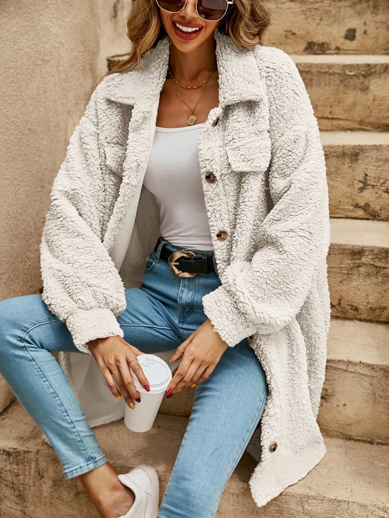 Guava™ | Lockerer, lässiger Cardigan-Büromantel