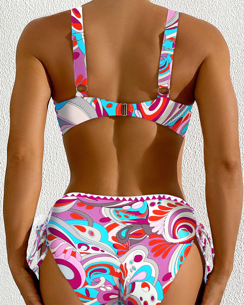 Bikini Sexy BH Zweiteiler Print