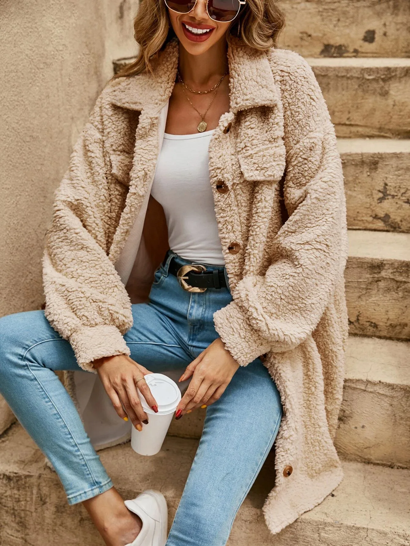 Guava™ | Lockerer, lässiger Cardigan-Büromantel