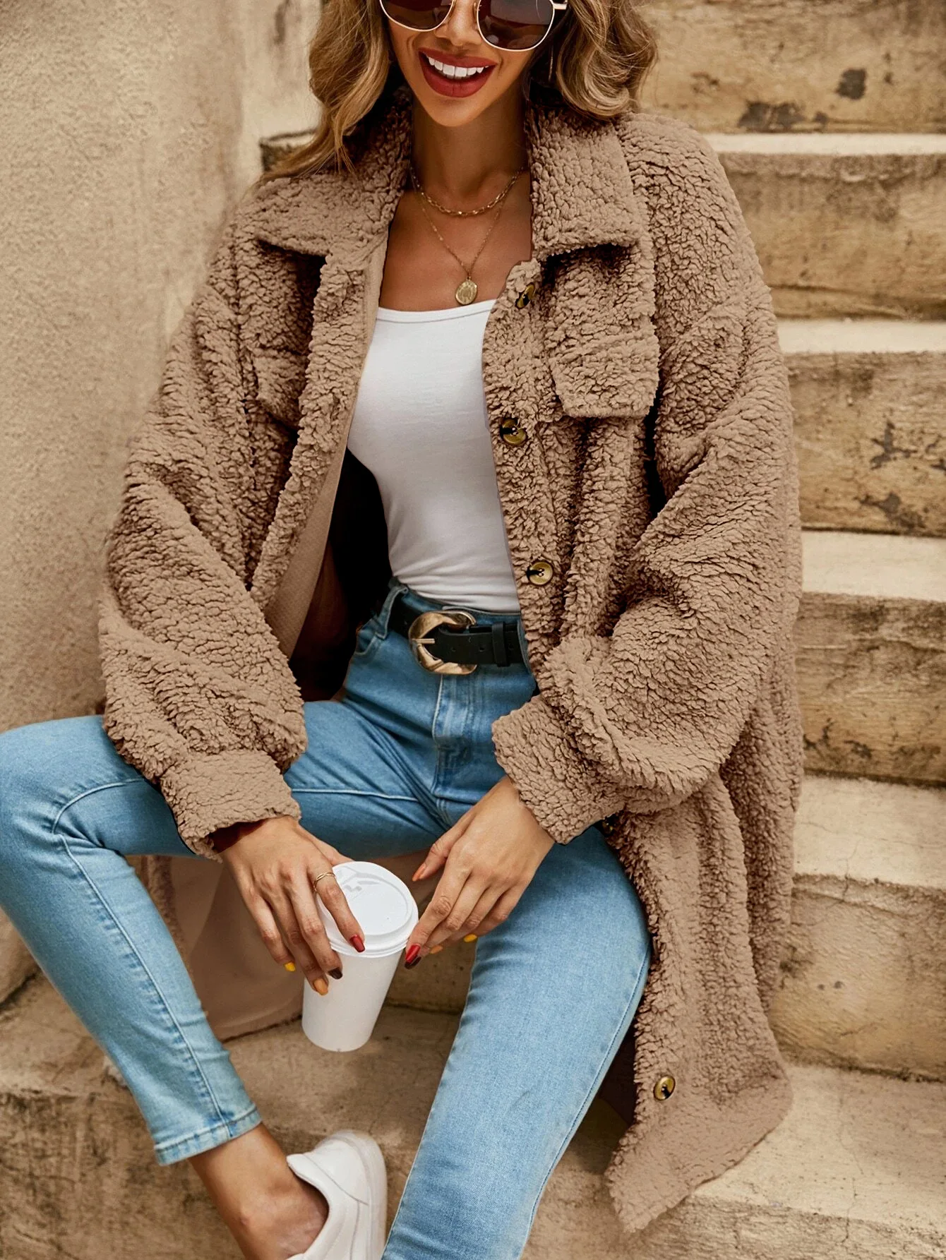 Guava™ | Lockerer, lässiger Cardigan-Büromantel