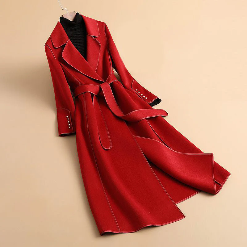 Louise™ | Trenchcoat aus Merinowolle - Luxus pur für die kältesten Tage