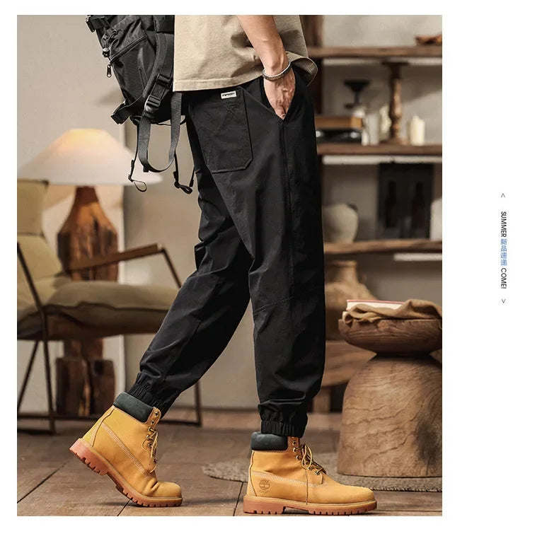 Herren Cargohose mit Loose Fit – Sommerstil, mit Bündchen