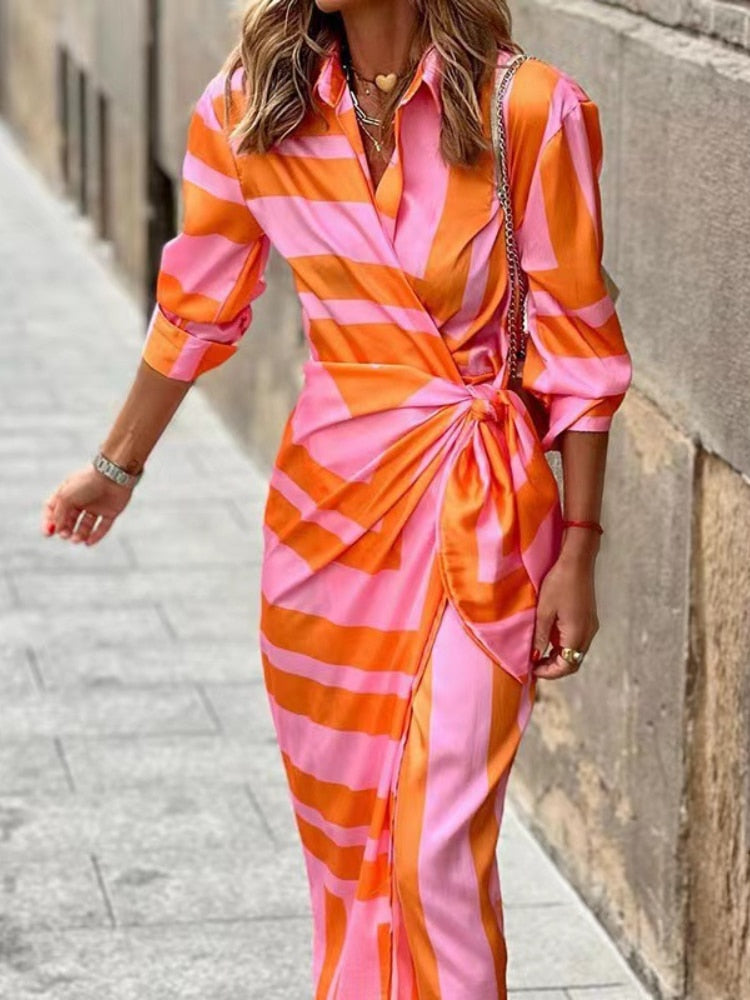 Virena™ | Fröhliches Sommerkleid im tropischen Stil