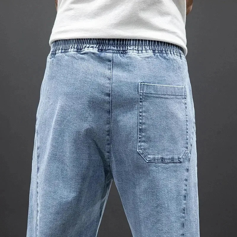 Männer Slim-Fit Jeans, Größe 6XL-8XL