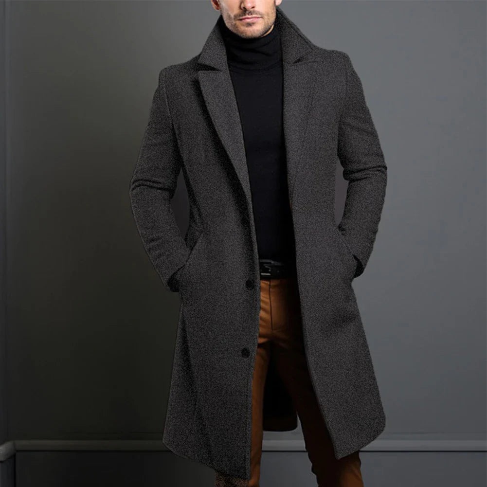 Noir – Klassischer Trenchcoat für Männer