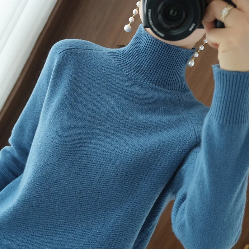 Addison | Extrafeiner Merino-Rollkragenpullover