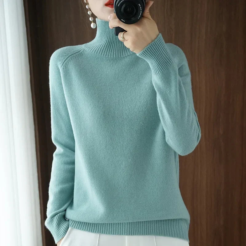 Addison | Extrafeiner Merino-Rollkragenpullover