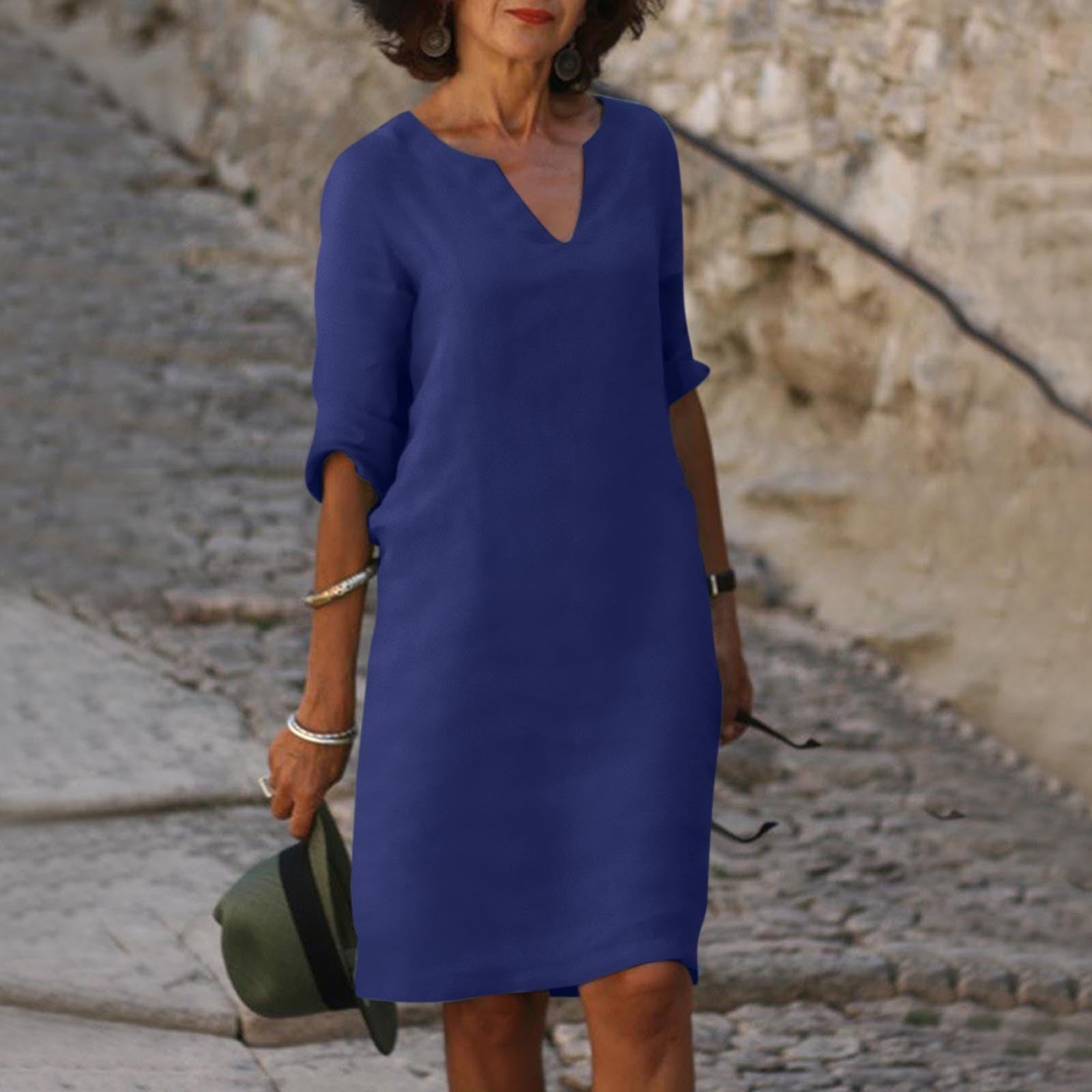 Victoria | Zeitloses V-Ausschnitt-Kleid