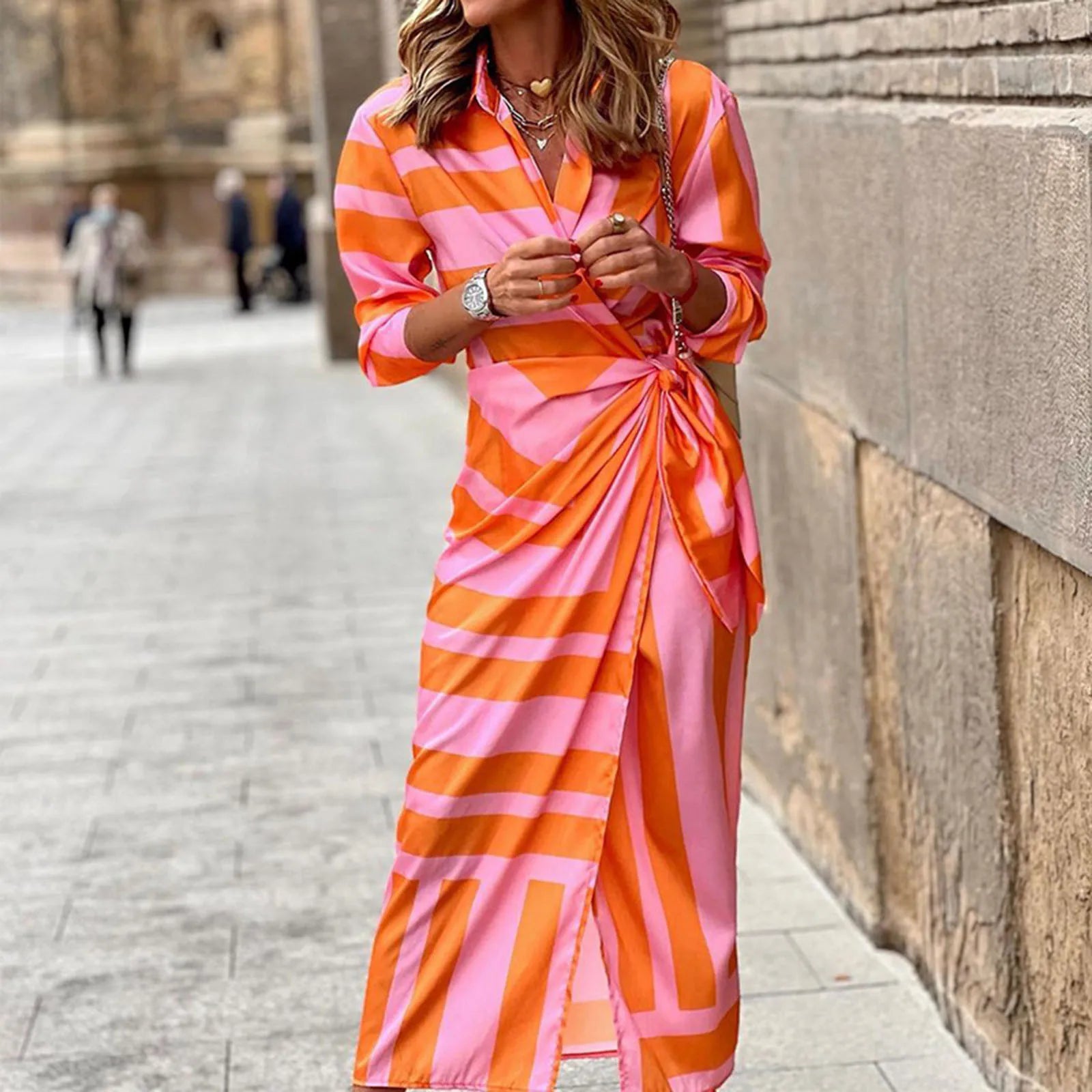 Virena™ | Fröhliches Sommerkleid im tropischen Stil