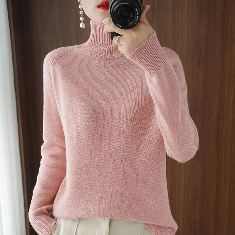 Addison | Extrafeiner Merino-Rollkragenpullover