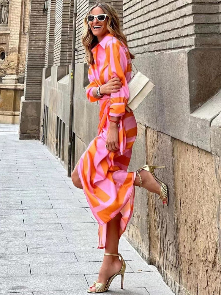 Virena™ | Fröhliches Sommerkleid im tropischen Stil