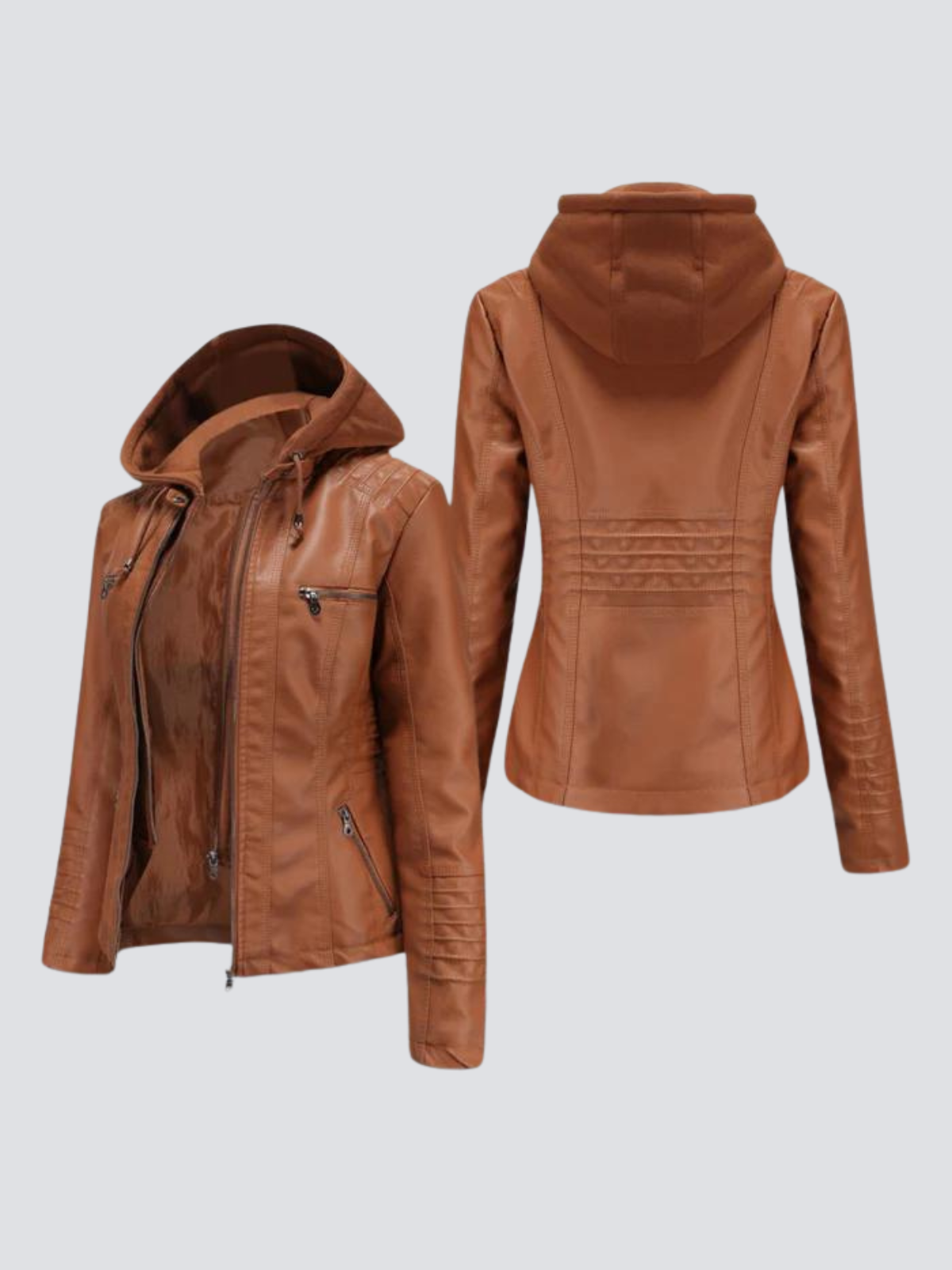 Yolanda™ | Bequeme Vegane Lederjacke