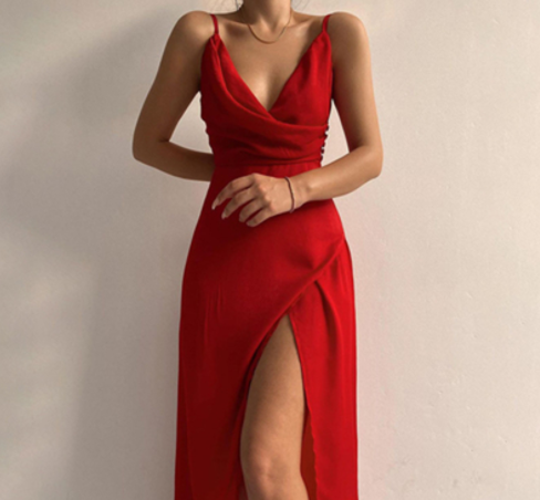 Nina™ Kleid mit V-Ausschnitt (zeitlich begrenzter Rabatt von 50%)