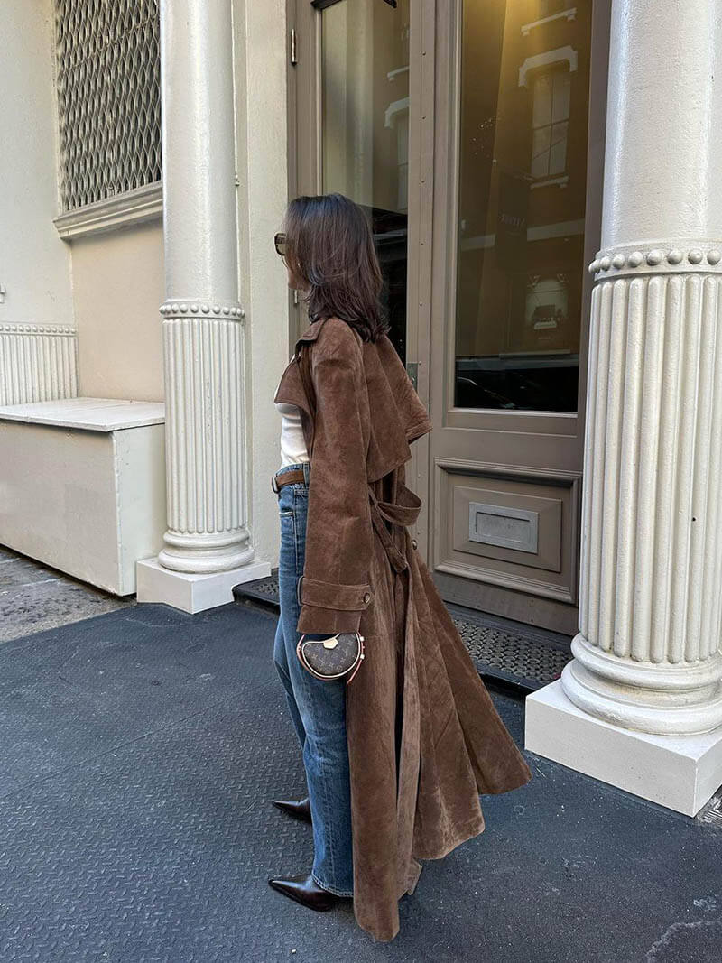 Emilia Suède Trenchcoat