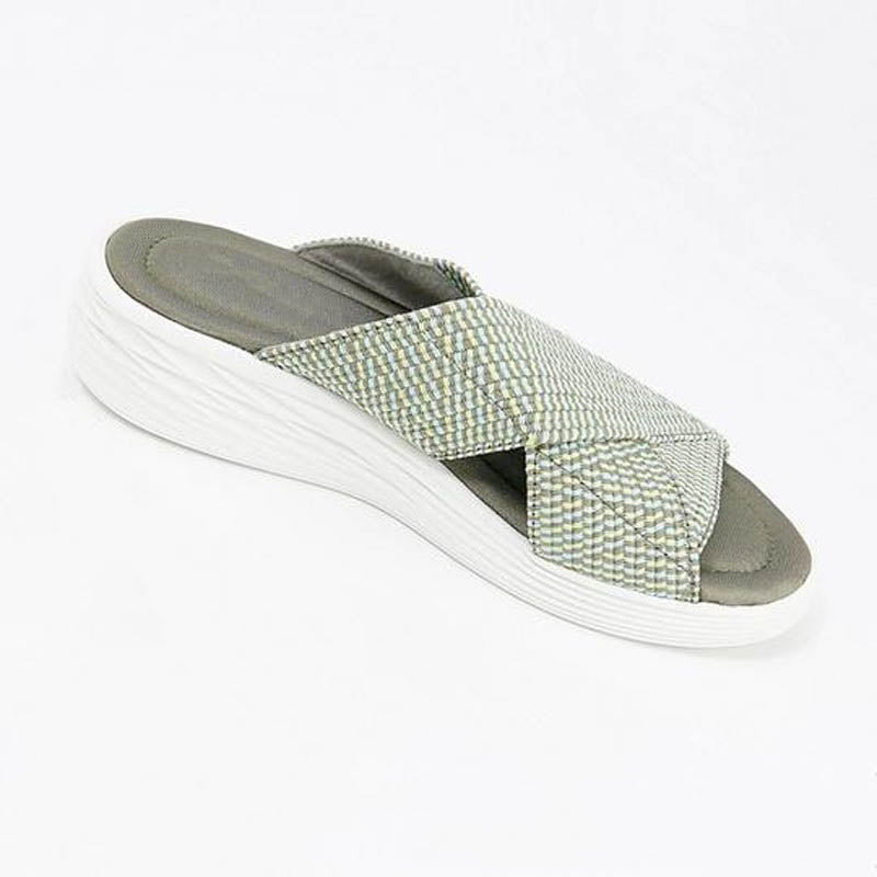 SoleTherapy™ - Cross Orthotic Slide Sandalen| Heute 50% Rabatt!