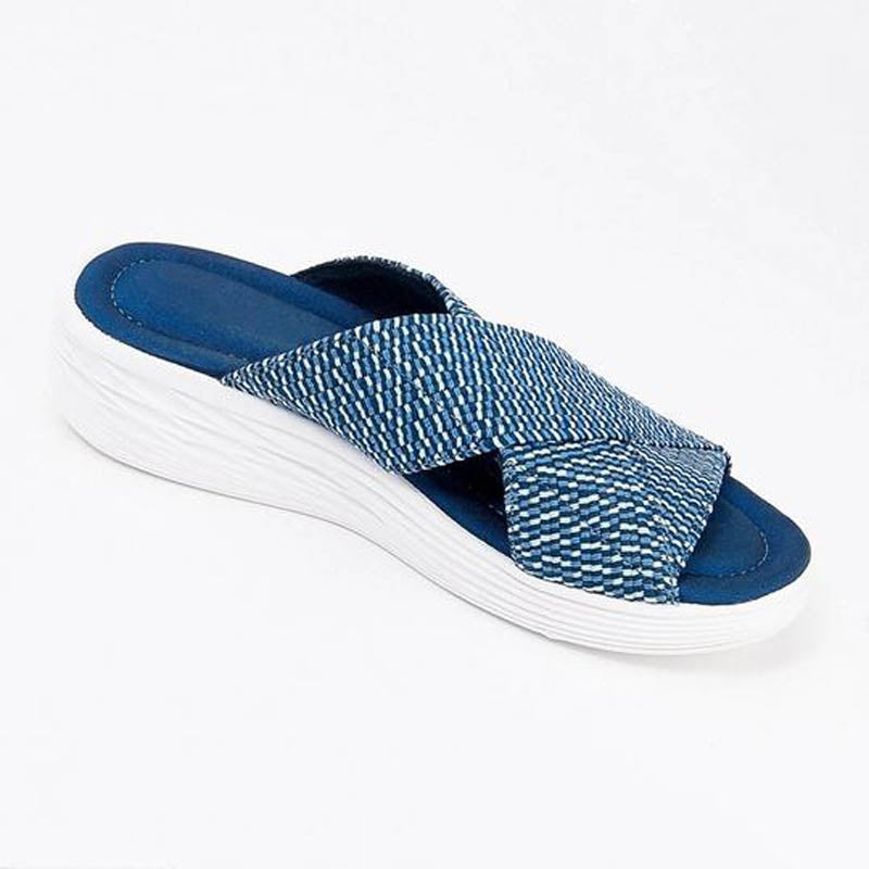 SoleTherapy™ - Cross Orthotic Slide Sandalen| Heute 50% Rabatt!